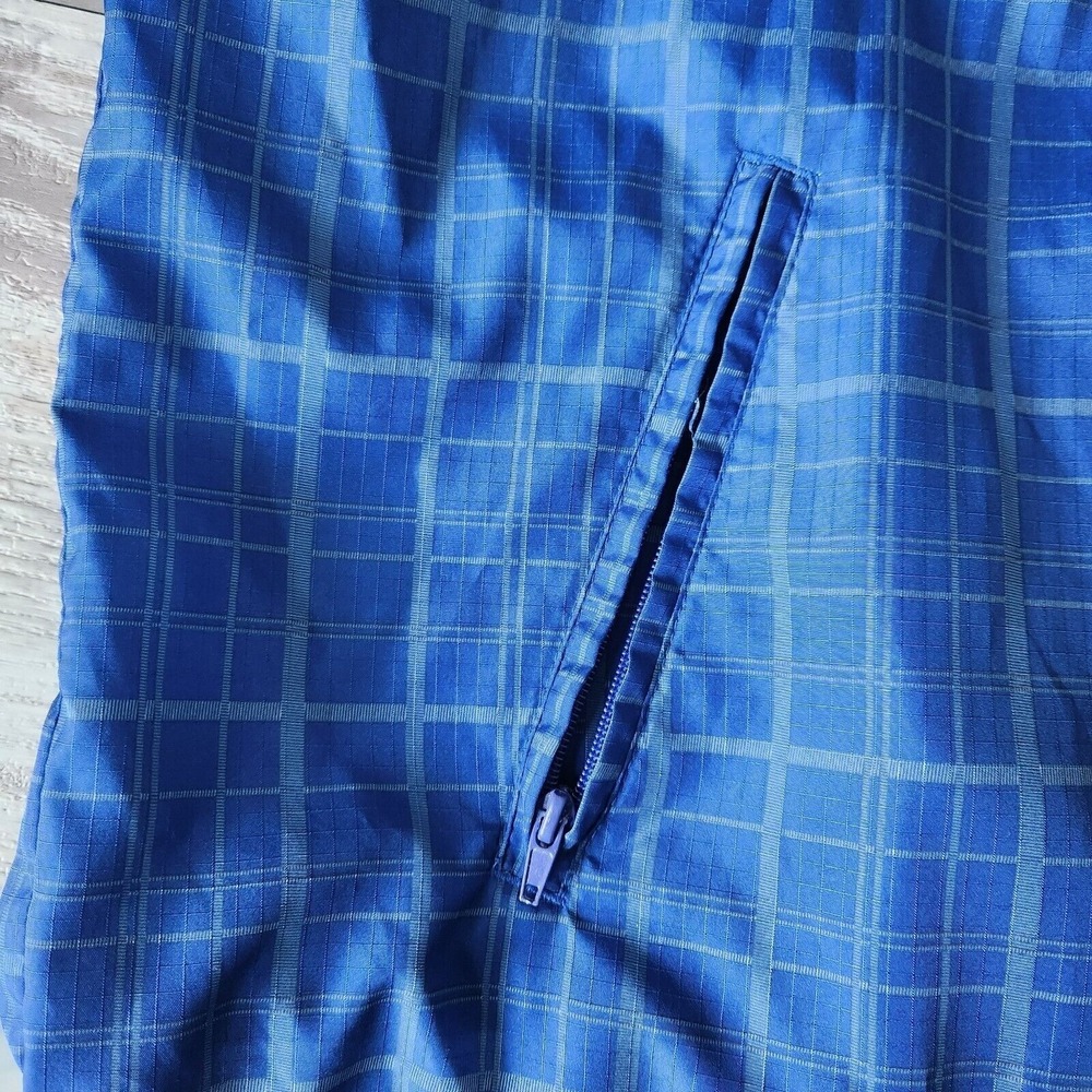 Mitchell & Ness LA Dodgers Jacket 4XL Blue Grid Plaid Windbreaker MLB Vtg Vibe‎ - Picture 15 of 16